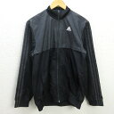 G■アディダス/adidas ウィンドブレーカージャケット/CY6813【M】黒灰/men's/116【中古】■