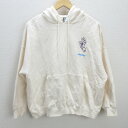 G■サンタクルーズ/SANTACRUZ プルオーバーパーカー/502214331【L】白系/LADIES/35【中古】■