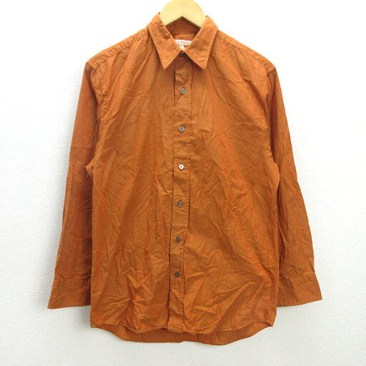 G■アールニューボールド/R.NEWBOLD 長袖シャツ/コットン【M】オレンジ/men's/121【中古】■ G■アールニューボールド/R.NEWBOLD 長袖シャツ/コットン【M】オレンジ/men's/121【中古】■