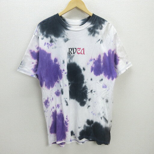 G■ルーカ/RVCA Tシャツ/タイダイ コットン【L】灰紫/men's/96【中古】■ G■ルーカ/RVCA Tシャツ/タイダイ コットン【L】灰紫/men's/96【中古】■