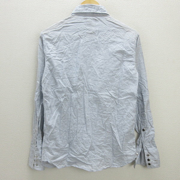 G■リー/LEE UNIONMADE 長袖シャツ/コットン【M】薄青系/men's/94【中古】■