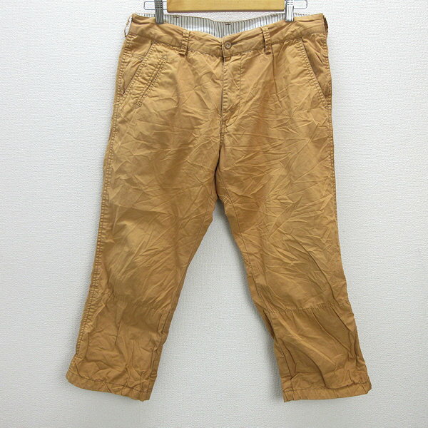 G■ディッキーズ/dickies クロップドパンツ/ワークパンツ【XL】オレンジ系/men's/56【中古】■