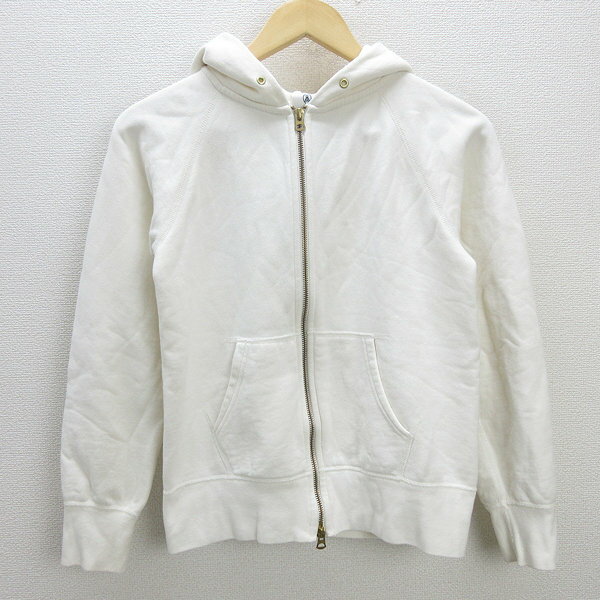 H■オーシバル/ORCIVAL フルジップパーカ スウェット【1】白/LADIES■25【中古】
