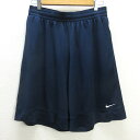 G■ナイキ/NIKE BASKETBALL FIT ハーフパンツ/スポーツウェア【XXL】紺/men's/134【中古】■