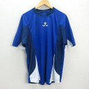 G■ケルメ/KELME ドライTシャツ/トレーニングウエア/サッカー・フットサル【L】青/MENS/30【中古】■