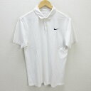 H■ナイキ ゴルフ/NIKE GOLF 半袖ドライポロシャツ ゴルフウェア【M】白/MENS■76【中古】