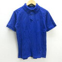 H■英国製■フレッドペリー/FREDPERRY 鹿の子地 半袖ポロシャツ【42】青/MENS■79【中古】(4)