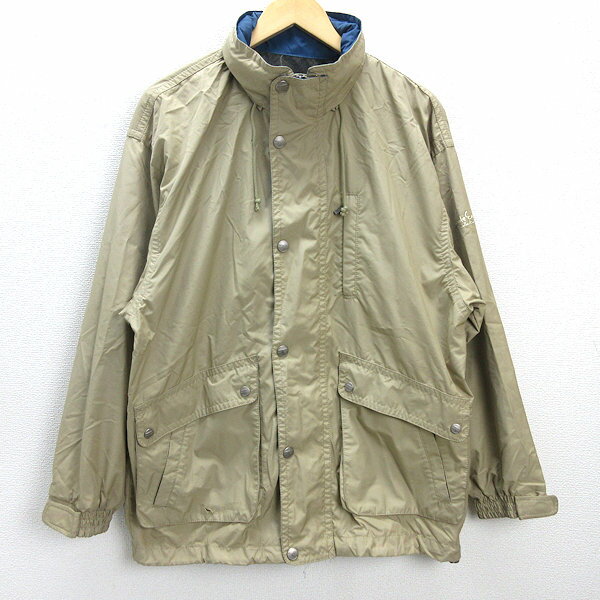 D■ホールアース/Whole Earth マウンテンパーカJKT/アウトドア【XL】ベージュ/MENS/24【中古】■