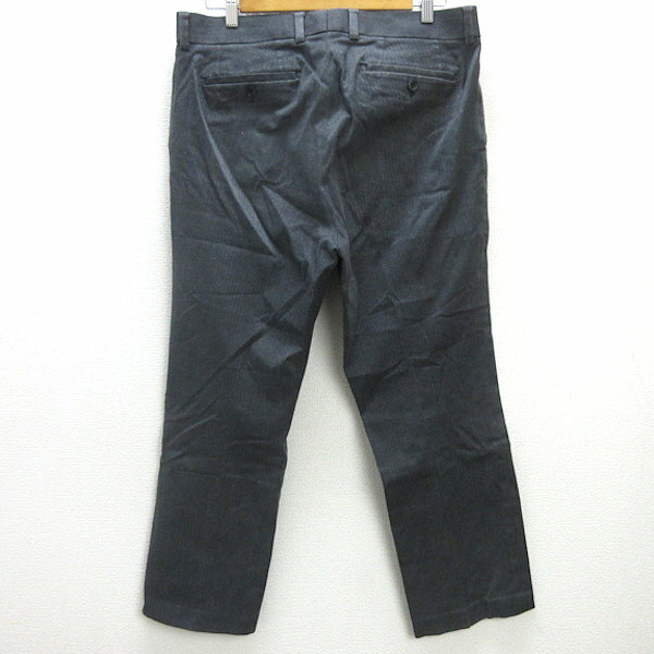 G■日本製■サンタフェ/SANTAFE コットンパンツ/ストレート【35】濃灰系/men's/116【中古】■