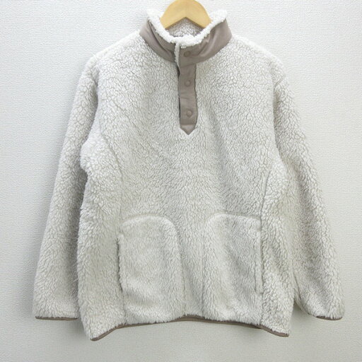 D■ユニクロ/UNIQLO フリースオーバーサイズプルオーバー 443221【M】白/MENS/13【中古】 D■ユニクロ/UNIQLO フリースオーバーサイズプルオーバー 443221【M】白/MENS/13【中古】