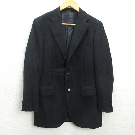 H■ユナイテッドアローズ/UNITED ARROWS GLR 鹿の子地 2Bテーラードジャケット【46】黒/MENS■34【中古】 H■ユナイテッドアローズ/UNITED ARROWS GLR 鹿の子地 2Bテーラードジャケット【46】黒/MENS■34【中古】