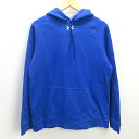 G■アンダーアーマー/UNDER ARMOUR プルオーバーパーカー【SM】青/men's/22【中古】■(4)