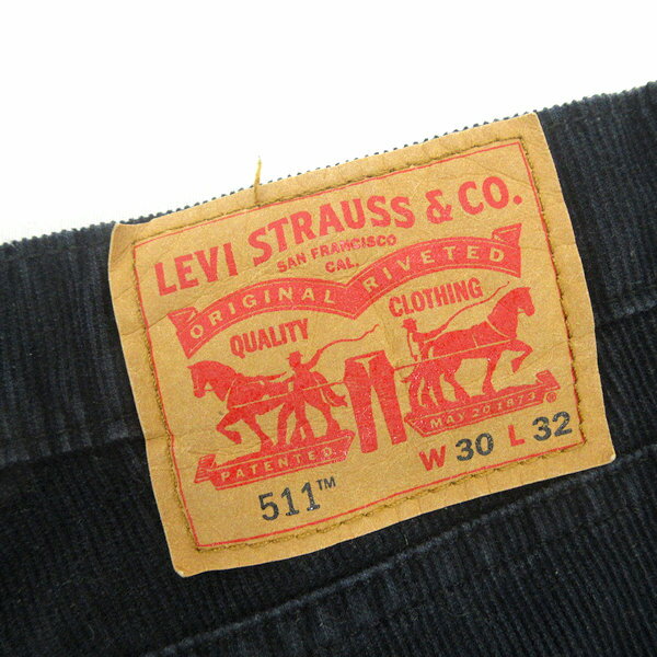 C■リーバイス/Levi's 511 コーデュロイパンツ【W30 L32】黒/MENS■32【中古】■