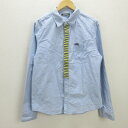 G■ランドリー/Laundry 長袖シャツ/コットン【L】青系/men's/112【中古】■(4)