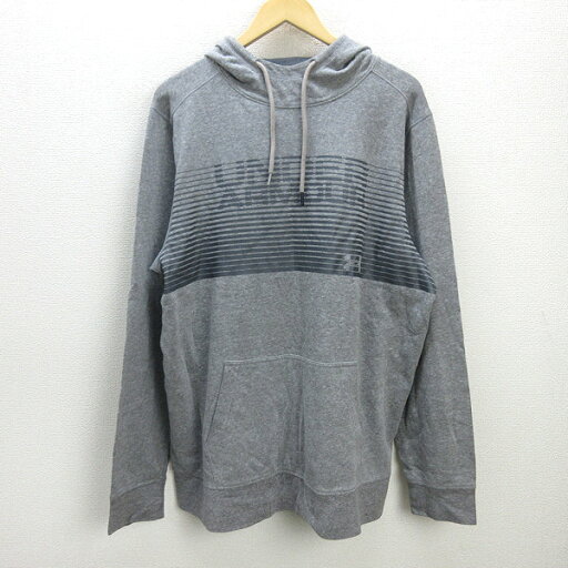 G■アンダーアーマー/UNDER ARMOUR プルオーバーパーカー裏起毛【XL】灰/men's/27【中古】■ G■アンダーアーマー/UNDER ARMOUR プルオーバーパーカー裏起毛【XL】灰/men's/27【中古】■