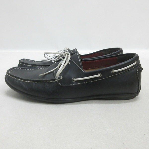H■【26.5cm】タケオキクチ/TAKEO KIKUCHI ドライビングシューズ/紺/MENS■22 【中古】
