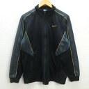 G■ナイキ/NIKE トラックジャケット/ジャージ【M】黒系/men's/55【中古】■