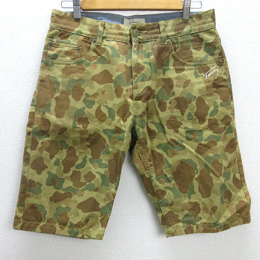 G■トミー/TOMMY ハーフパンツ/カモフラ【M】カーキ系/men's/2【中古】■ G■トミー/TOMMY ハーフパンツ/カモフラ【M】カーキ系/men's/2【中古】■