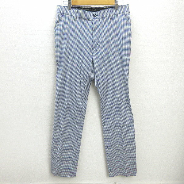 G■パラディーゾ/ PARADISO ゴルフパンツ/ギンガムチェック【88】紺/men's/72【中古】■