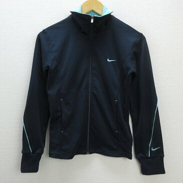 ◇ ナイキ/NIKE トレーニングジャケット トラックジャージ JKT【M】紺/LADIES/191【中古】