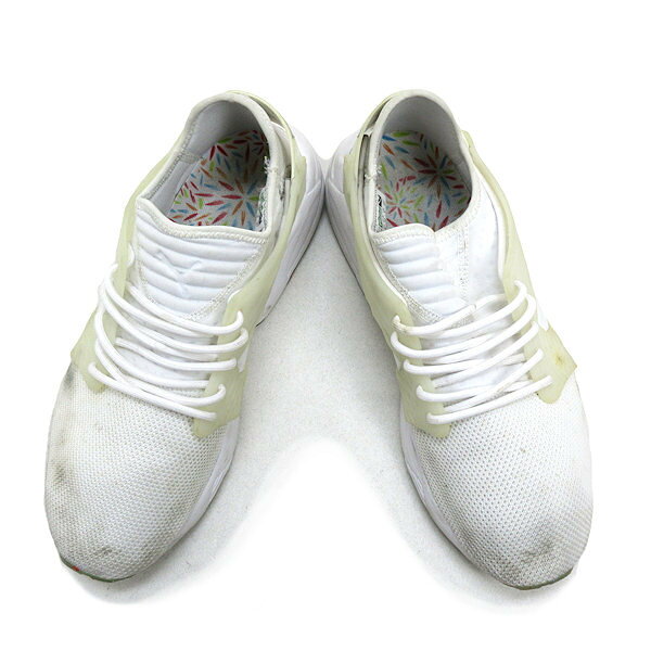 Z■【27cm】プーマ/PUMAブレイズ BLAZE CAGE KIKU ランニングシューズ■白MENS/90【...