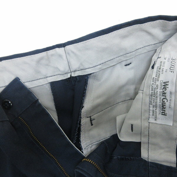k■アメリカ製■ウエアーガード/WearGuard ワークパンツ チノパン ヴィンテージ【30】紺/MENS■134【中古】
