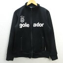 C■ゴレアドール/GOLEADOR G-443 ジャージ/トラックジャケット サッカー/フットサル【M】黒/MENS■39【中古】■