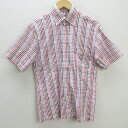 G■チャップス/CHAPS RalphLoren 半袖BDシャツ/コットン【M】ピンク/men's/130【中古】■(4)