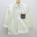 G■ビームス/BEAMS 七分袖シャツ/コットン【M】黄/men's/125【中古】■(4)