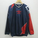 G■アンブロ/UMBRO サッカー/フットサル ピステジャケット【O】紺/men's/57【中古】■