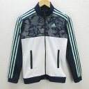 D■アディダス/adidas トラックジャージJKT【160】紺/KIDS 子供用/115【中古】