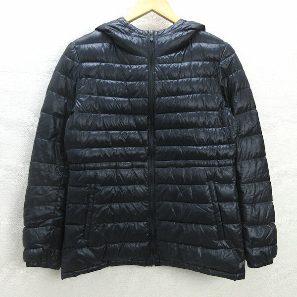 U■ユニクロ/UNIQLO ウルトラライトダウンジャケット【M】黒/LADIES/k28【中古】■