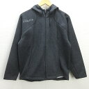 G■アスレタ/ATHLETA フルジップパーカー/裏起毛 トレーニングウエア【M】灰/men's/35【中古】■