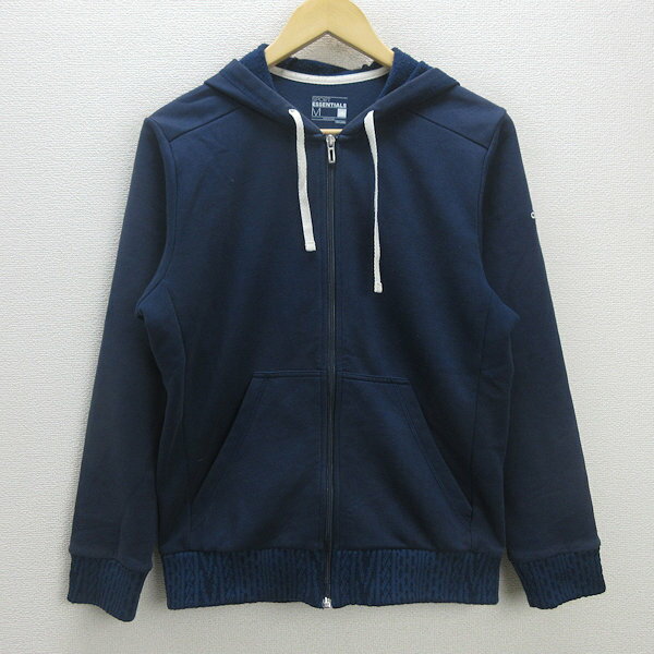 G■アディダス/adidas エッセンシャル/フルジップパーカー AB3397【M】紺/men's/45【中古】■