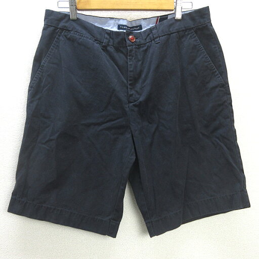 C■トミーヒルフィガー/TOMMY HILFIGER TH SHORT CLASSIC FIT 無地 ショートパンツ/ハーフパンツ【34】黒/MENS■68【中古】■ C■トミーヒルフィガー/TOMMY HILFIGER TH SHORT CLASSIC FIT 無地 ショートパンツ/ハーフパンツ【34】黒/MENS■68【中古】■