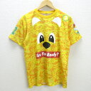C■ジェフユナイテッド市原・千葉 半袖 応援ユニフォーム tシャツ サッカー/Jリーグ【M】黄/MENS■51【中古】