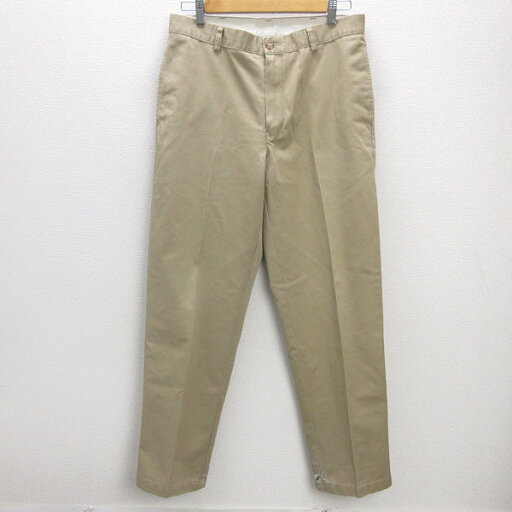 G■エルエルビーン/L.L.bean リンクルフリーダブル・エル・チノ/212330【32】ベージュ/men's/70【中古】■ G■エルエルビーン/L.L.bean リンクルフリーダブル・エル・チノ/212330【32】ベージュ/men's/70【中古】■