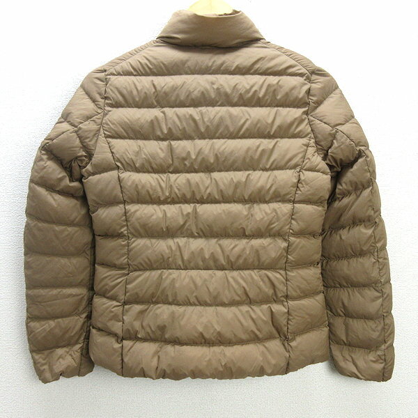 U■ユニクロ/UNIQLO ウルトラライトダウンジャケット【S】ベージュ/LADIES/k37【中古】■