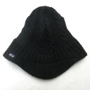 H■パタゴニア/patagonia キッズ用 つば付きニットキャップ 帽子 CAP【XXL(10-UP)】黒/KIDS■6【中古】