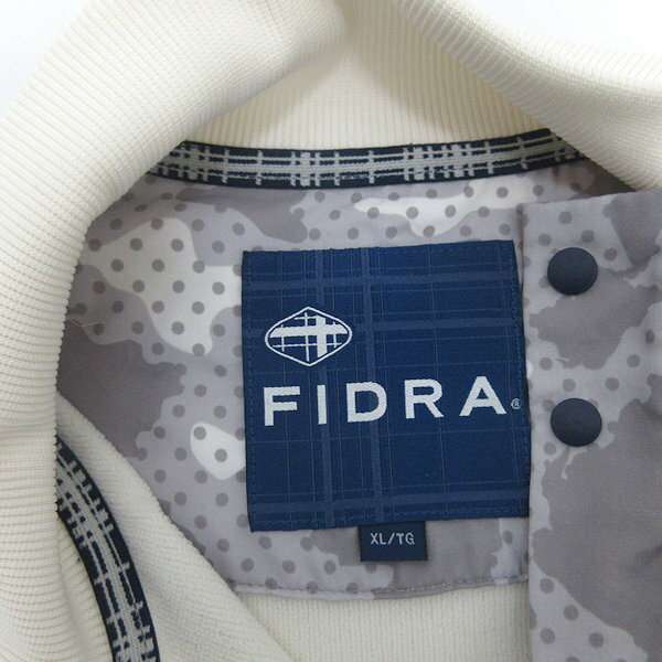 H■フィドラ/FIDRA プルオーバー ゴルフジャケット ジャージ【XL】白/MENS■10【中古】