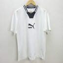 G■プーマ/PUMA ゲームシャツ/スポーツウェア【L〜O】白/men's/101【中古】■