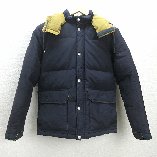 H■ユナイテッドアローズ/UNITED ARROWS Rhythm of Life フーディダウンジャケット【M】紺/MENS■28【中古】