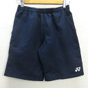 H■ヨネックス/YONEX VERY COOL ハーフパンツ スポーツショーツ 卓球 バドミントン【M】紺/MENS■80【中古】