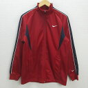 D■ナイキ/NIKE ラグラン ジャージジャケット JKT【M】赤/MENS/90【中古】