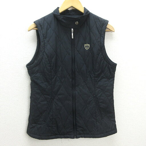 D■マンシングウェア/MUNSINGWEAR 中綿入りベスト/ゴルフウェア【M】黒/LADIES/1【中古】■ D■マンシングウェア/MUNSINGWEAR 中綿入りベスト/ゴルフウェア【M】黒/LADIES/1【中古】■