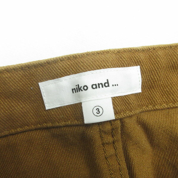 H■ニコアンド/niko and... S206IL07AD オーバーオール サロペット【3】茶/LADIES■24【中古】