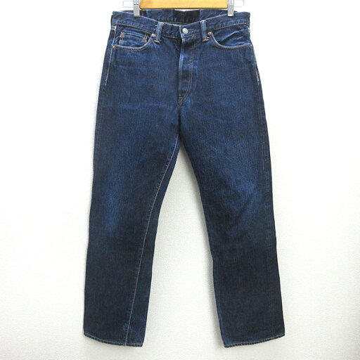 Q■モモタロージーンズ/MOMOTARO ストレートデニムパンツ■紺【W32】日本製/MENS/32【中古】 Q■モモタロージーンズ/MOMOTARO ストレートデニムパンツ■紺【W32】日本製/MENS/32【中古】