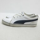 Q■BIGサイズ【30cm】プーマ/PUMA コートポイント バルク フェイクレザーシューズ■白/MENS/7【中古】