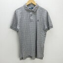 G■ポロラルフローレン/POLORalphLoren 半袖ポロシャツ/コットン【M】灰/men's/3【中古】■(4)