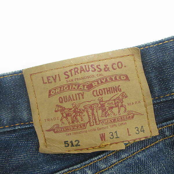 H■リーバイス/Levi's 512 デニムパンツ ジーンズ【W31 L34】MENS■19【中古】